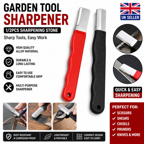 2pcs garden tool - 1/2pcs, sharpener