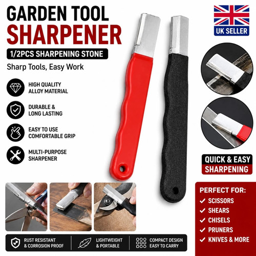 2pcs garden tool sharpener - tool,